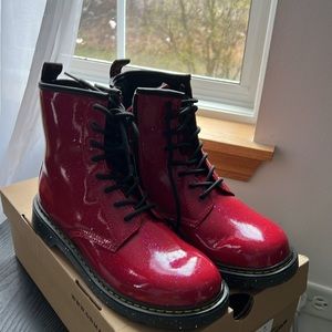 Red Sparkly Dr. Martens